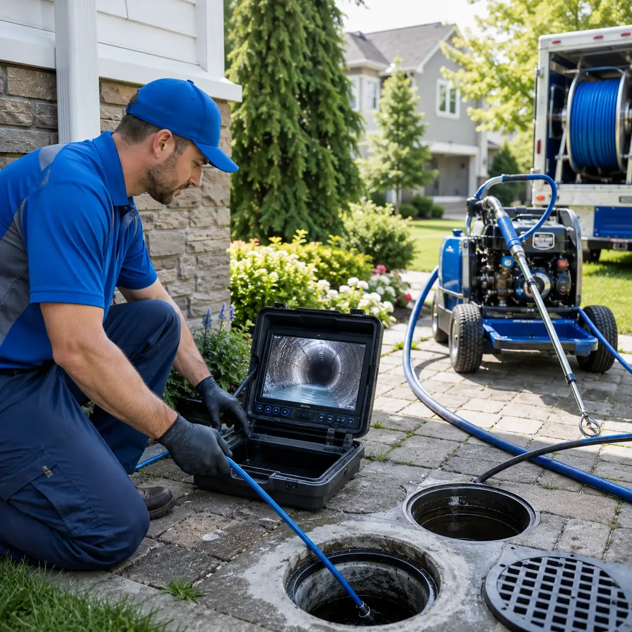 Outdoor drain cleaning professionals serving Calhoun, LA