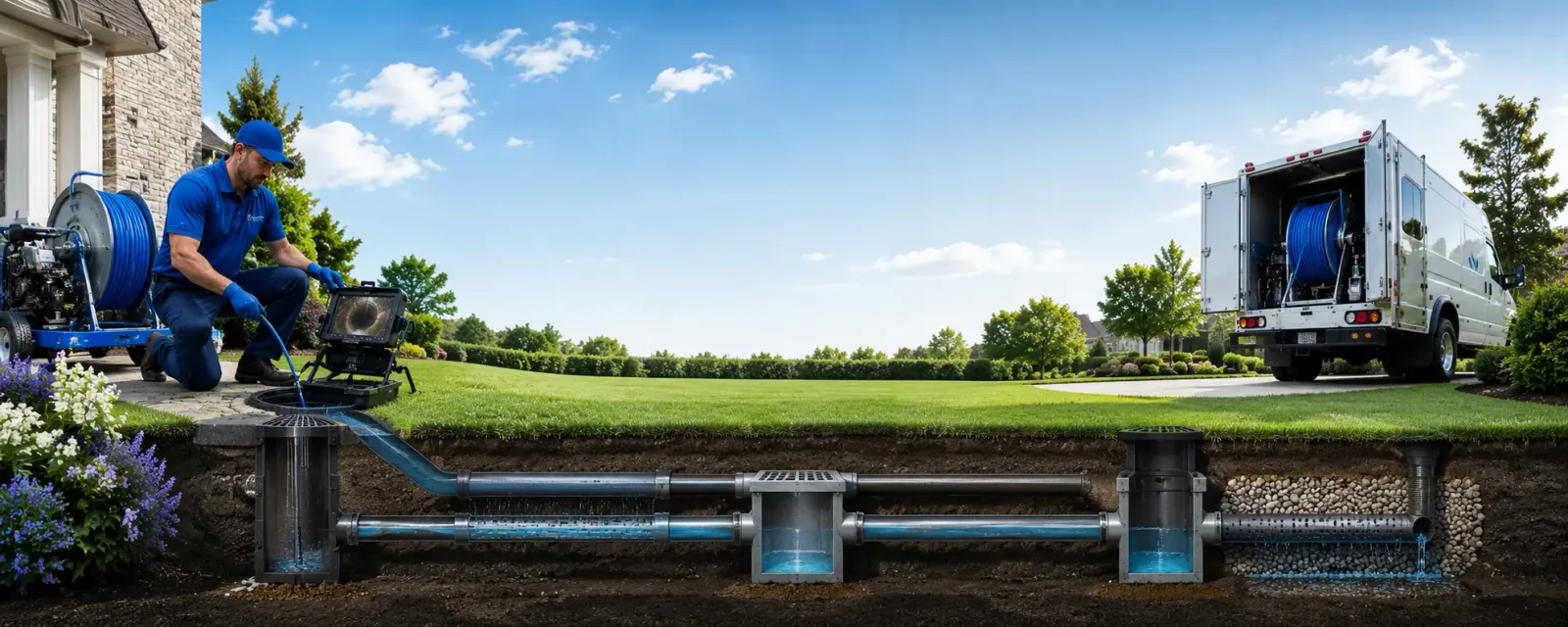 Outdoor drain cleaning information for Calhoun, LA
